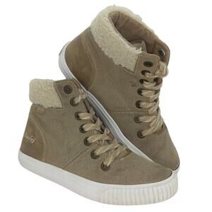 BLOWFISH Malibu Womens Tan Hi Top Designer Sneakers - Size: 4